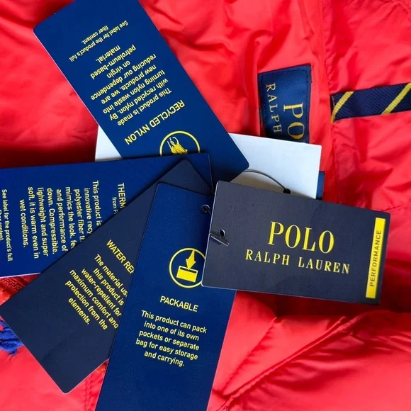 POLO RALPH LAUREN SMALL PONY NYLON PACKABLE PUFFER VEST - Picture 6 of 8